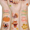 300+ Thanksgiving Day Glitter Tattoos Stickers Party Favors - Turkey Day Happy Fall Give Thanks Supplies Decorations