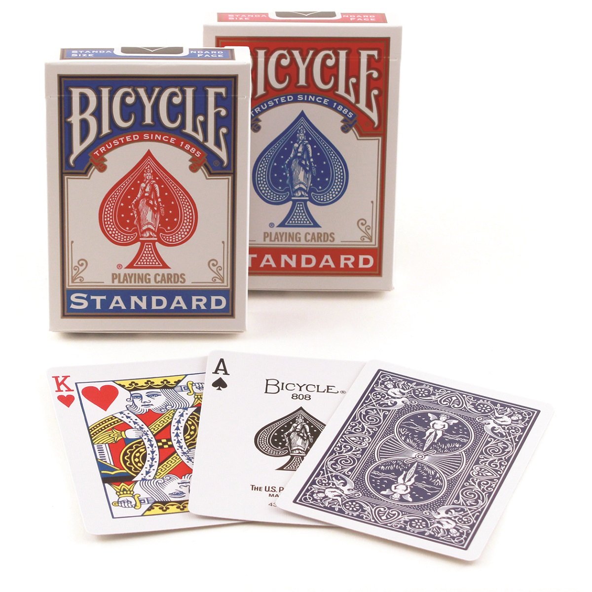 Bicycle Poker Size Standard Index Playing Cards, Colors May Vary, Red, Blue, Black