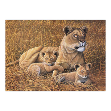Royal & Langnickel Painting by Numbers Junior Large Art Activity Kit, African Lioness and Cubs