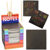 Bright Creations Rainbow Scratch Off Notes with 2 Wood Styluses Sticks (3.5 in, 300 Sheets) - Rainbow Scratch Notes