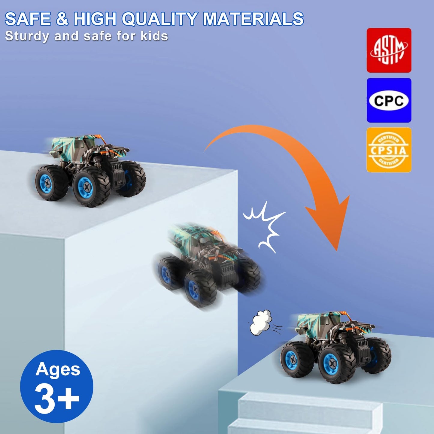 Trovogil Take Apart Monster Truck Toys for Kids 3 4 5 6 7 8 Year Old Boys, STEM Educational Building Toys with Electric Drill & Storage Box Gift