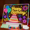 12" Rechargeable LED Dry Erase Board for Kids, 8 Colors & 3 Modes
