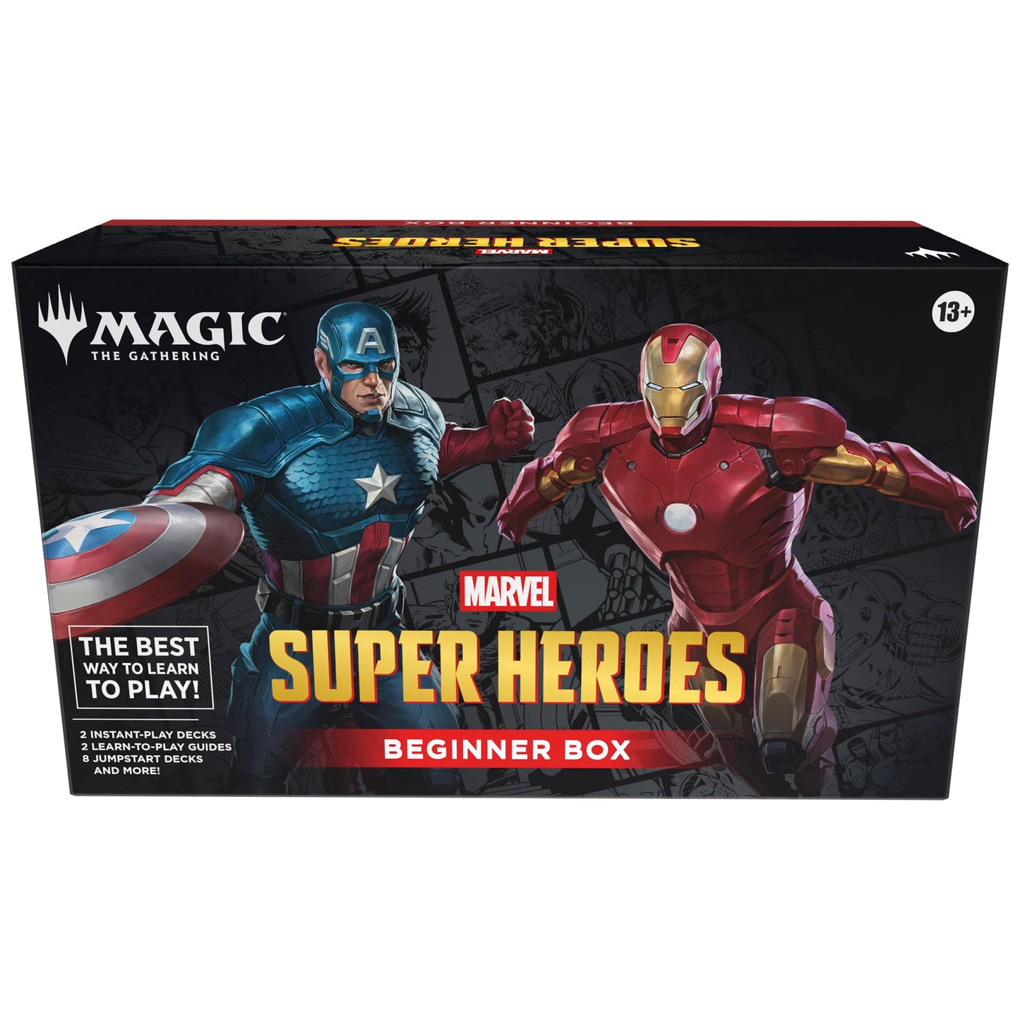 Magic: The Gathering | Marvel Super Heroes Beginner Box | 2-Player Card Game | Includes 2 Tutorial Decks, 8 Themed Half-Decks, 2 Playboards, 2