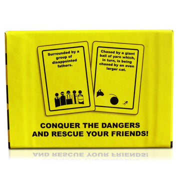 ORIGAMI WHALE Danger The Game: The Card Game of Bizarre Dangers and Rescues - Family & Adult Game Night - Easy to Learn - Party Games - Family Board