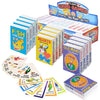 Gamie Kids Card Games 12-Pack - Classic Deck of Cards Including Go Fish, Old Maid, and Hearts - Fun and Educational Kids' Playing Cards Set - Ideal