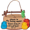 Fun Express Jesus is The Living Water Sign Craft Kit - Set of 12 Sunday School Crafts for Kids | Christian Bible VBS Vacation Bible School Supplies |
