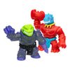 Heroes of Goo Jit Zu Smash Strikers Versus Pack, Tyro Vs Rock Jaw, Goo Filled Action Figures Armored with The Ultimate Smashing Fist Weapons, Stretch