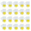 AUEAR, Lovely Mini Plastic Beer Cup Mug Model Mugs Miniature Cups for Accessories (20 Pieces)