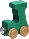 Maple Landmark NameTrains Bright Letter Car J - Made in USA