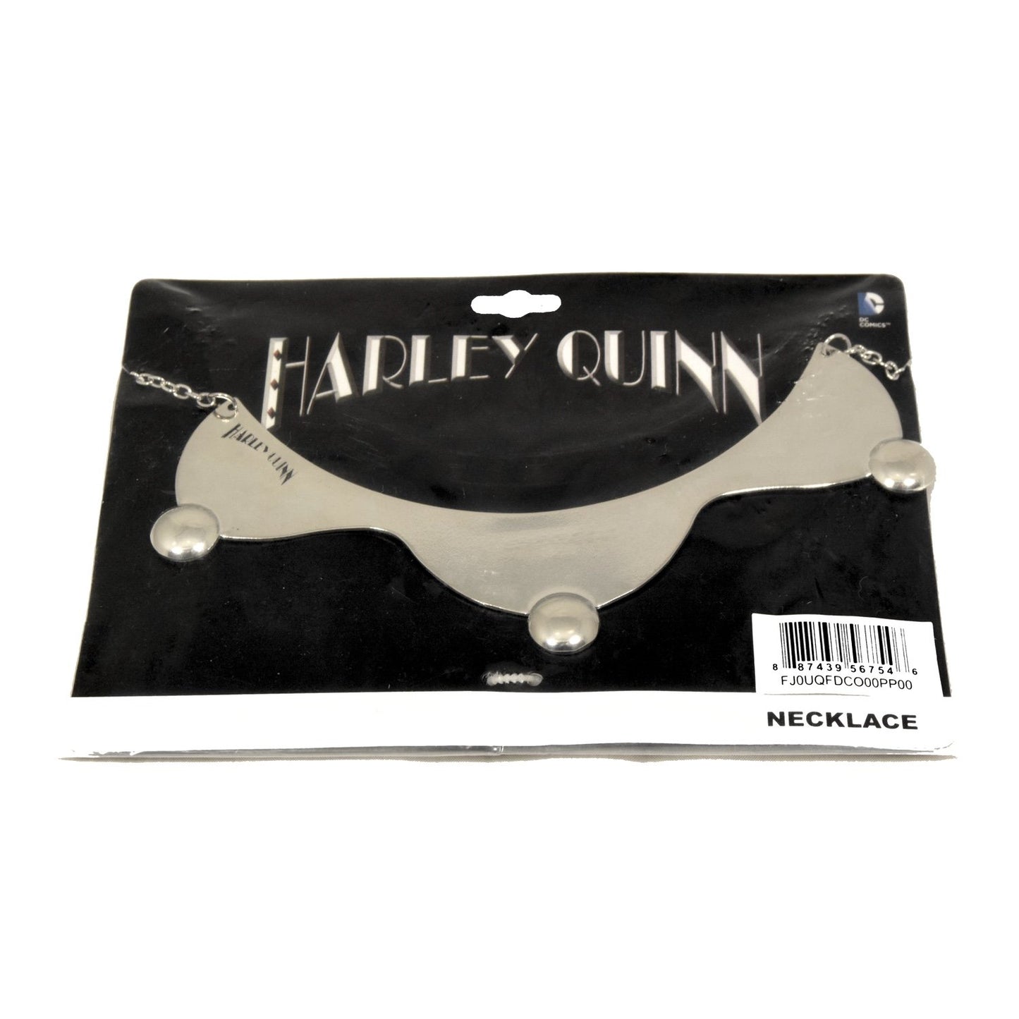 DC Comics Harley Quinn Logo Symbol Large Metal Collar Chain Necklace