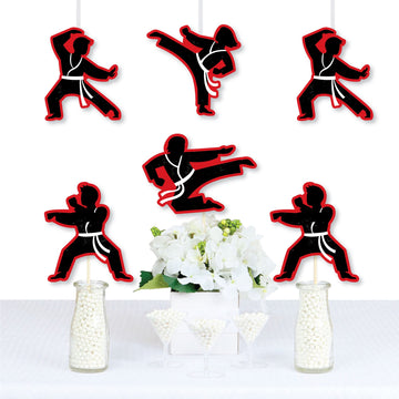Big Dot of Happiness Karate Master - Decorations DIY Martial Arts Birthday Party Essentials - Set of 20