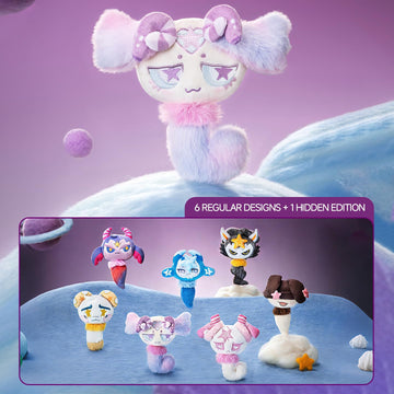 OHKU Starry Sprites Interstellar Friends Series Plush Charm Blind Box Random Design Action Figures Collectible Toys Home Decorations Holiday Birthday