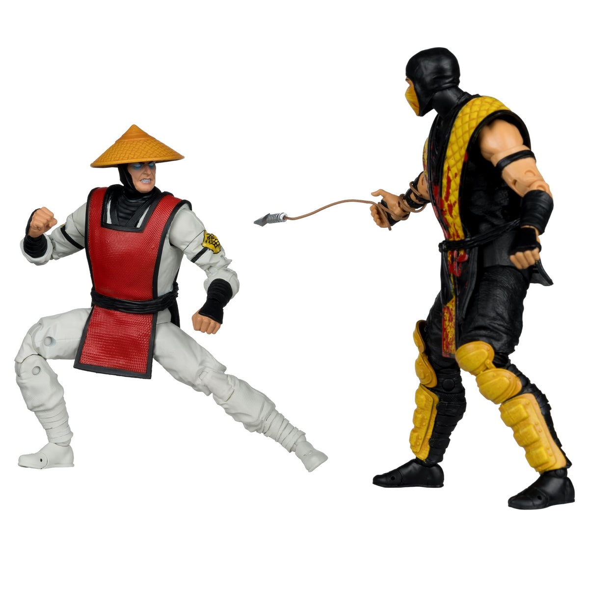 McFarlane Toys Mortal Kombat Klassic Scorpion vs Raiden 7in Action Figure Deluxe 2-Pack