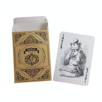 Black Lotus Alice in Wonderland Playing Cards Poker Deck 54 Cards All Different Vintage Retro Classic Style for Party Game