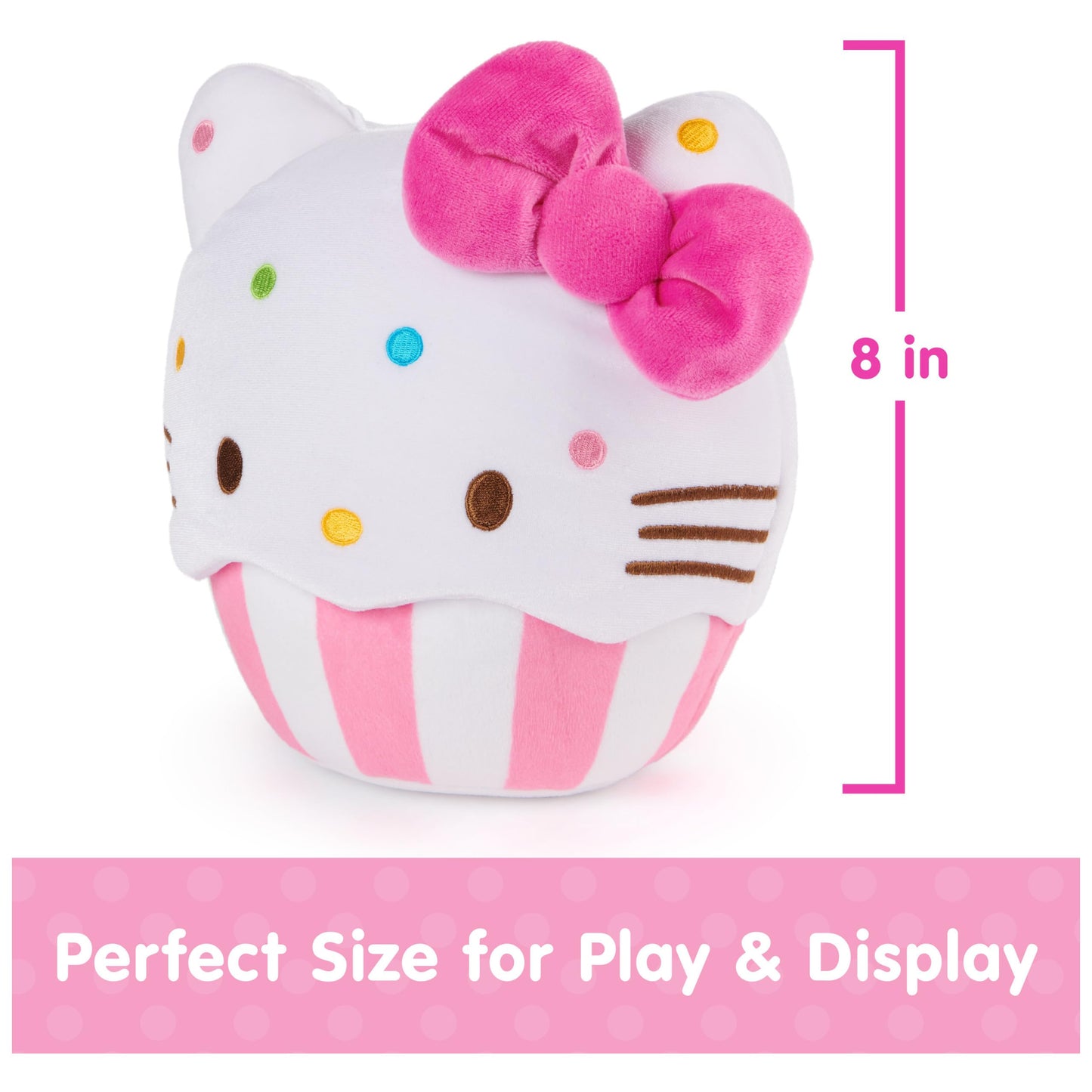 GUND Sanrio Hello Kitty Cupcake 8-Inch Dessert Plush Toy for Ages 1+