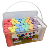 J-hong Washable Sidewalk Chalk Set- 52 Pieces 7 Colors Jumbo Chalk For Kid and Adult, Paint on Classroom Chalkboard or Outdoor Playground, Good Gift