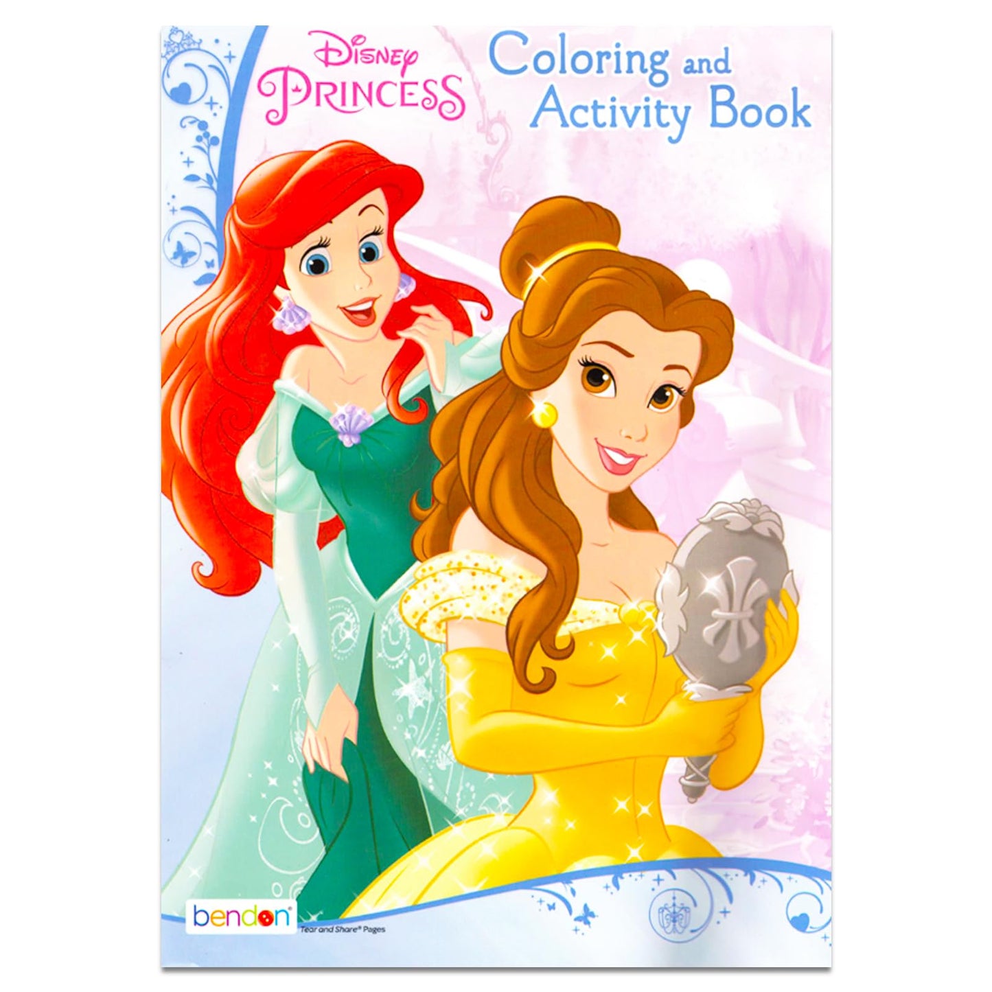 Disney Princess Coloring Book Set for Kids - Bundle with Activities, Stickers, and Games Featuring Disney Princesses Cinderella, Rapunzel, Ariel, More