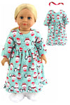Santa and Penguin Christmas Nightgown for 18-Inch Dolls | Premium Quality & Trendy Design | Dolls Clothes
