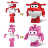 Super Wings Building Blocks, Jett & Dizzy 2-in-1 Airplane and Rescue Bots Building Toys, Transformable Building Blocks for Toddlers Kids Ages 3 4 5 6