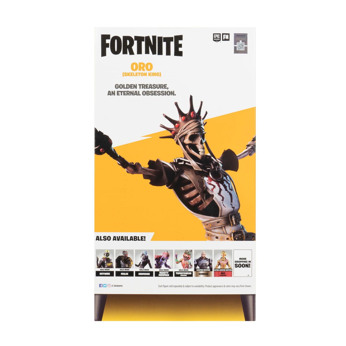 Fortnite Oro (Skeleton King) Vending Machine - 4-Inch Figure with Unique Colorway Plus Accessories in Deluxe Packaging