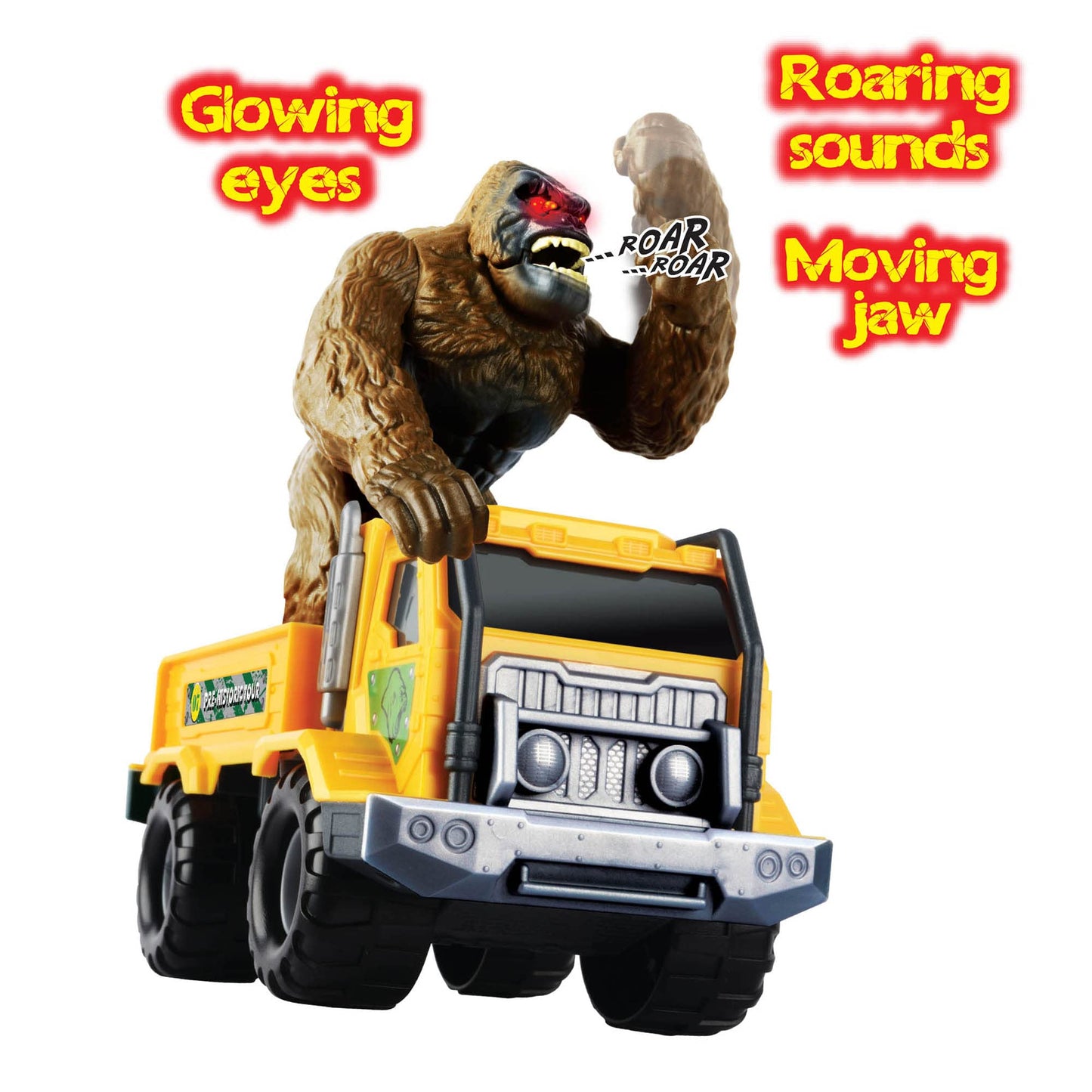 Light & Sound: Gorilla Transporter - Children's Play Truck & Gorilla Figurine, Ages 3+