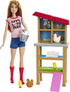 Barbie Chicken Farmer Doll, Red-Haired, and Playset with Henhouse, 3 Chickens, 2 Chicks and More, Career-Themed Toy for 3 to 7 Year Olds (Amazon