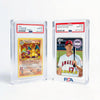 PSA Slab Display Case - 1inch Thick Acrylic Graded Card Display Case with Magnetic Lid, Clear Slab Protector Compatible with PSA & CGC, Card Slab Case