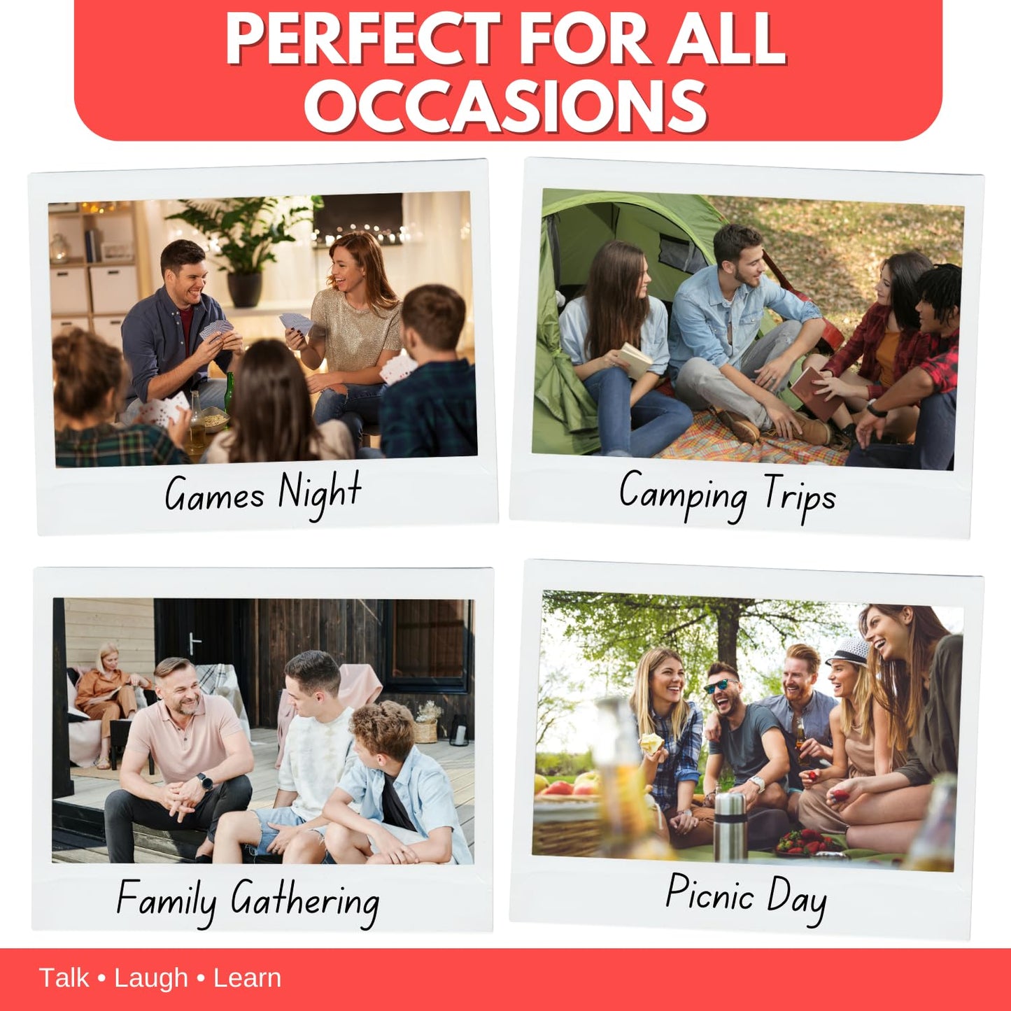 ? WORD TEASERS Random Topic Conversation Starters - Fun Trivia Card Game for Families, Couples, Kids, Parties & Travel - Flashcards for Ages 12+ - 150