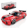 Mould King Speed Champion M8 Racing Car Building Kit with Acrylic Display Case, 27072 Collectible Model Car Kits, Building Blocks Kit Racing Toy Cars