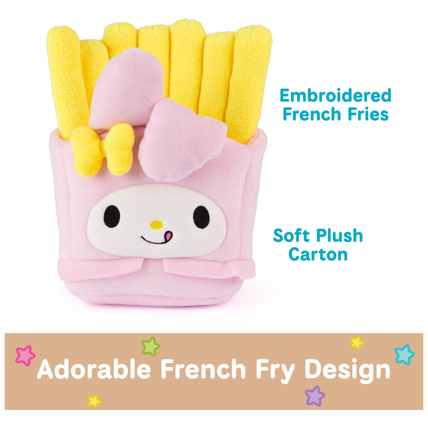 GUND Sanrio My Melody French Fries 8-Inch Plush Toy for Ages 1+