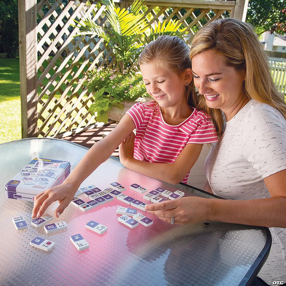 Fun Express Multiplication Dominoes Set - Educational - 28 Pieces