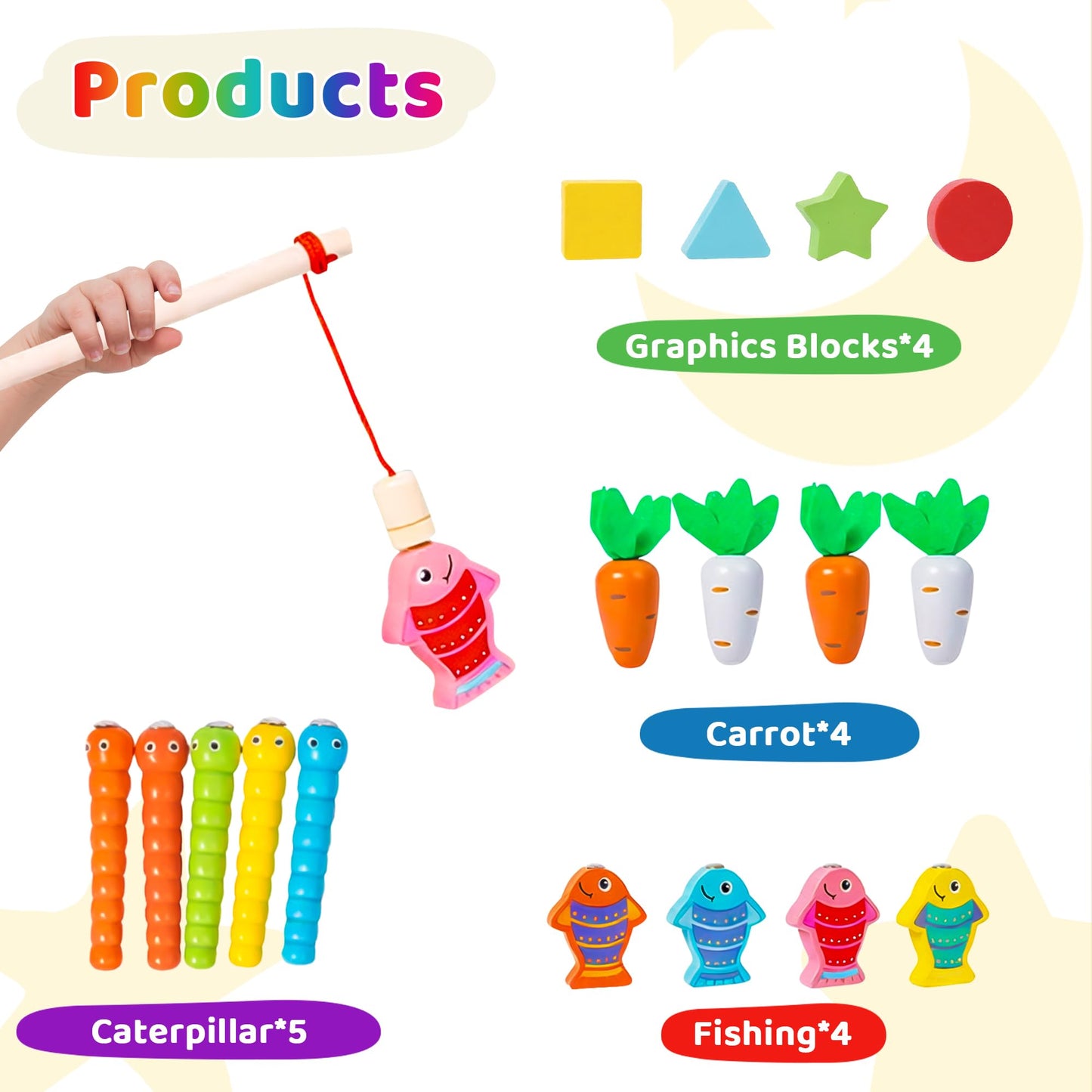 Mummed Montessori Baby Wooden Tissue Box Christmas Toy 6-in-1 Sensory Tissue Box Toy for Babies 36+ Months Developmental Toys for Babies, for 36+
