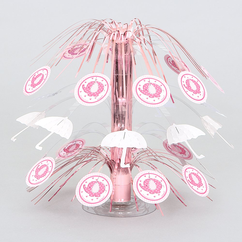 Unique Industries Umbrellaphants Pink Cascade Centerpiece