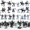 Wrzbest 28PCS Roman & Medieval Soldiers Action Figures Set - Small Gladiator Figurines, Army Figures for Board Game, Military Collectible Models