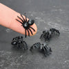 Miniature Black Spiders, Tiny Halloween Spiders, Mini for Halloween Miniatures Embellishments, Fake Bakes, Fairy Gardens, Dollhouse, Party Decors
