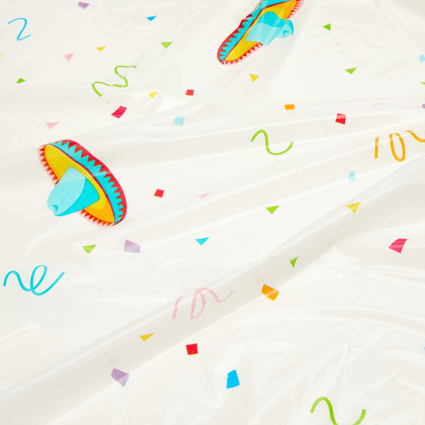 Mexican Fiesta Party Plastic Table Cover, 54" x 84"