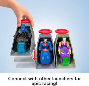 Fisher-Price Imaginext DC Super Friends, Launcher Set with 3-inch Superman Action Figure, Toy Vehicle & Housing Unit Inspired by DC Universe