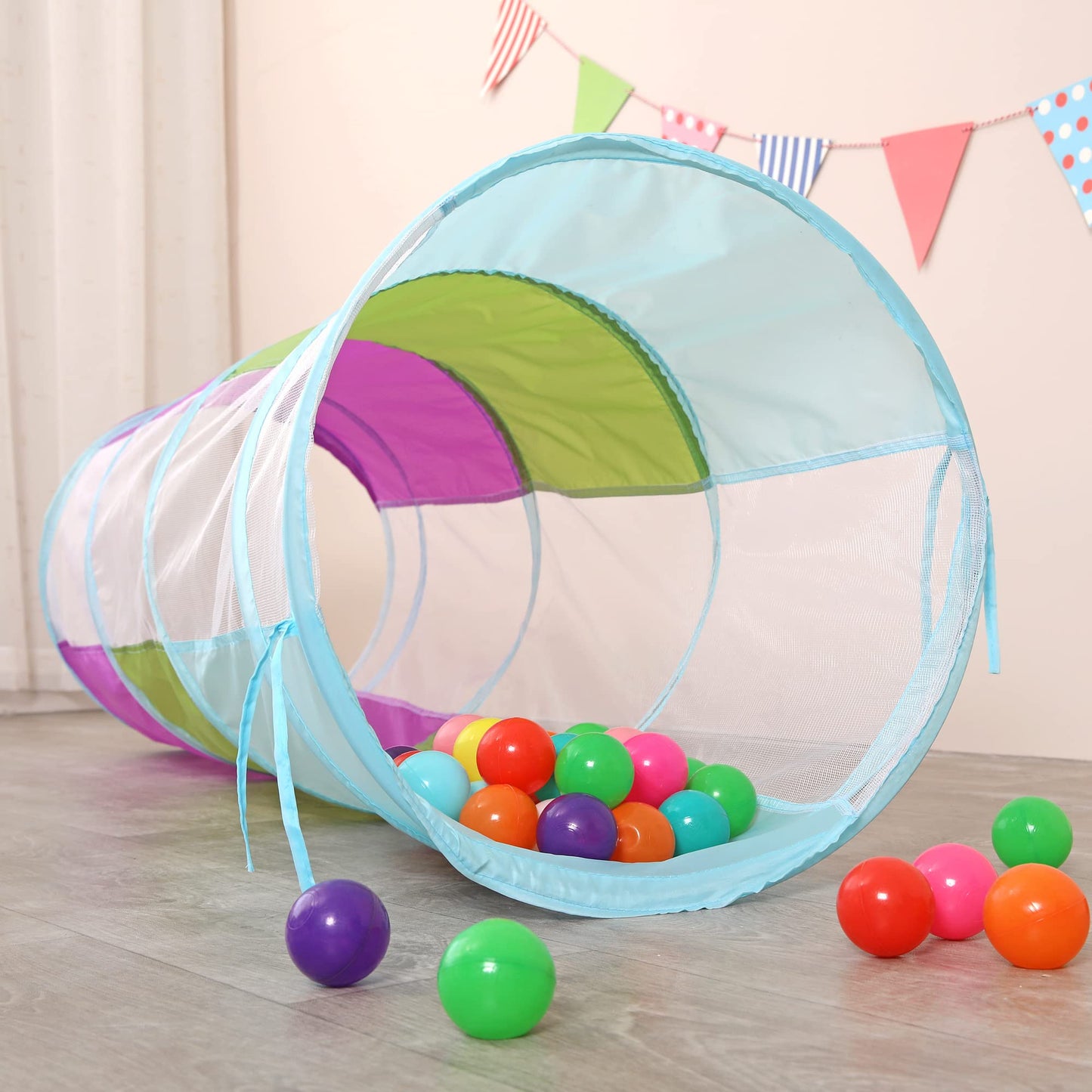 Kids Pop Up Crawling Play Tunnel Toy for Children, Baby, Toddler, GBP-M