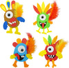 4E's Novelty Monster Turkey Crafts for Kids (Makes 4) Foam Magnet Craft Kit, Thanksgiving Crafts for Kids 4-8, 3-12, Fun Activities for Kids
