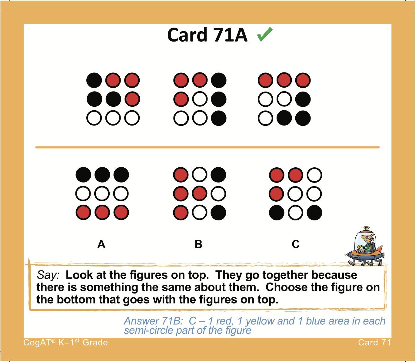 TestingMom.com CogAT Test Prep Flash Cards - Kindergarten (Level 5/6) - Grade 1 (Level 7) - 140+ Practice Questions - Tips for Higher Scores on