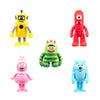 Jazwares Yo Gabba Gabba! Friends - Includes Articulated Figures-Muno, Foofa, Plex, Toodee, & Brobee - Toys for Kids and Preschoolers, Ages 3+