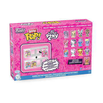 Funko Pop! Bitty: My Little Pony - Rainbow Dash, Sweetie Belle, Applejack, and Spike - 0.9 Inch (2.2 Cm) - Cartoon Collectable - Gift Idea - Stackable
