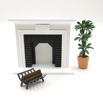 SXFSE 1:12 Dollhouse Miniature BBQ Grill Oven Model, Roasting Cart Firewood Rack Holder Cooking Tool Kitchen Accessories