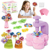 KnwkUY Fabric Flower Bouquets Toys - DIY Embossing Machine Craft Set - Create Your Own Bouquet with Embossing Machine, Educational STEM Toy for Girls