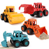 4Pcs Construction Toys,Friction Powered Construction Truck Toys Vehicles,Push and Go Construction Sand Truck Toys,Outdoor Toys with Bulldozer
