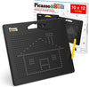 PicassoTiles Magnetic Drawing Board 748 Beads Pad Large 12x10 Inch STEM Writing Toy Reusable Erasable Educational Tablet for Toddlers Kids Age 3 Plus