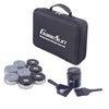 GAMESUN Shuffleboard Pucks (Set of 8) - 2 5/16" (58mm) with ABS Caps - Chrome, Black