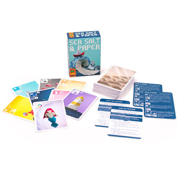 Pandasaurus Games Sea Salt and Paper Card Game - Ocean-Themed Strategy Game, Fast-Paced and Tactical, Fun Family Game for Kids and Adults, Ages 8+