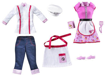 Barbie I Can Be Restaurant Fashion Pack: Chef & Waitress Doll Outfits, Clothes & Accessories
