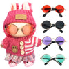 5pcs Doll Glasses, 5 Colors Plastic Dress up Eyeglasses for lububu(No Doll)